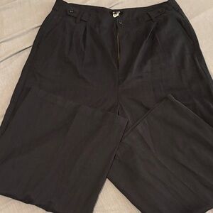 Madewell Harlow black wide-leg trousers